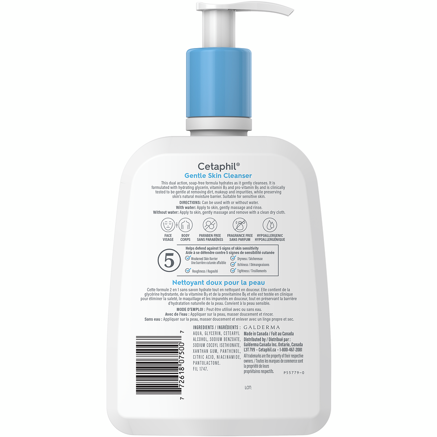 Nettoyant doux pour la peau Cetaphil