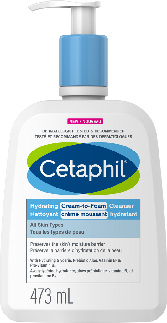Cetaphil Hydrating Cream to Foam Face Wash - 473ml