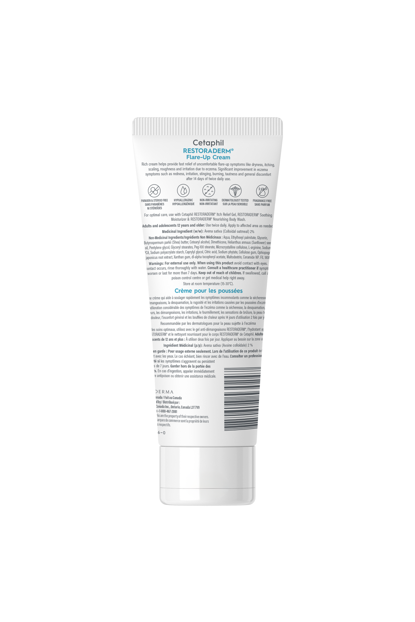Crème apaisante contre les poussées d’eczéma Restoraderm 227g