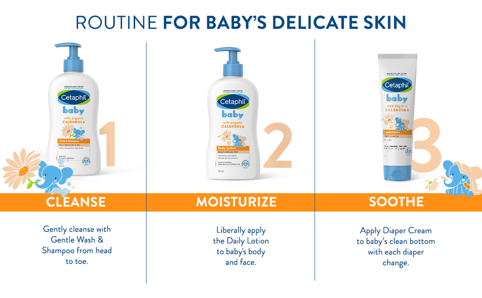 Cetaphil Baby Wash & Shampoo With Organic Calendula